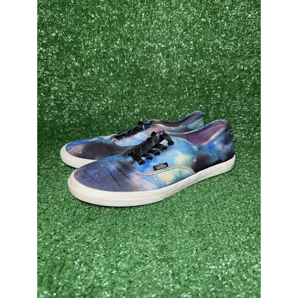 Vans Womens Classic Size 7.5 Shoes Blue Black Galaxy Space Skateboard Sneakers - Picture 3 of 10